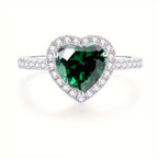 Delara Virenza Heart Zirconia Ring