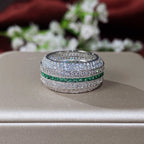 Celina Maroux Emerald Inlaid Ring