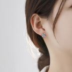 Aurelie Crystal Flower Earrings