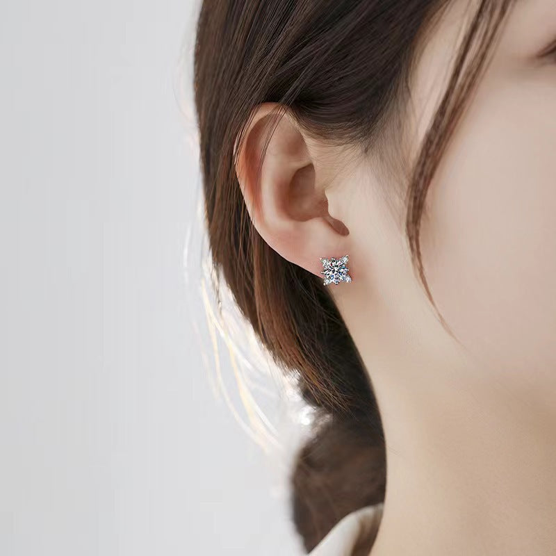 Aurelie Crystal Flower Earrings