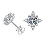 Aurelie Crystal Flower Earrings
