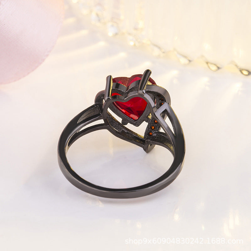 Calindra Rosethorne Black Finish Ring