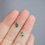 Colette Dufray Emerald Minimalist Earrings