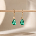 Colette Dufray Emerald Minimalist Earrings