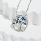 Tree Of Life White Gold Necklace