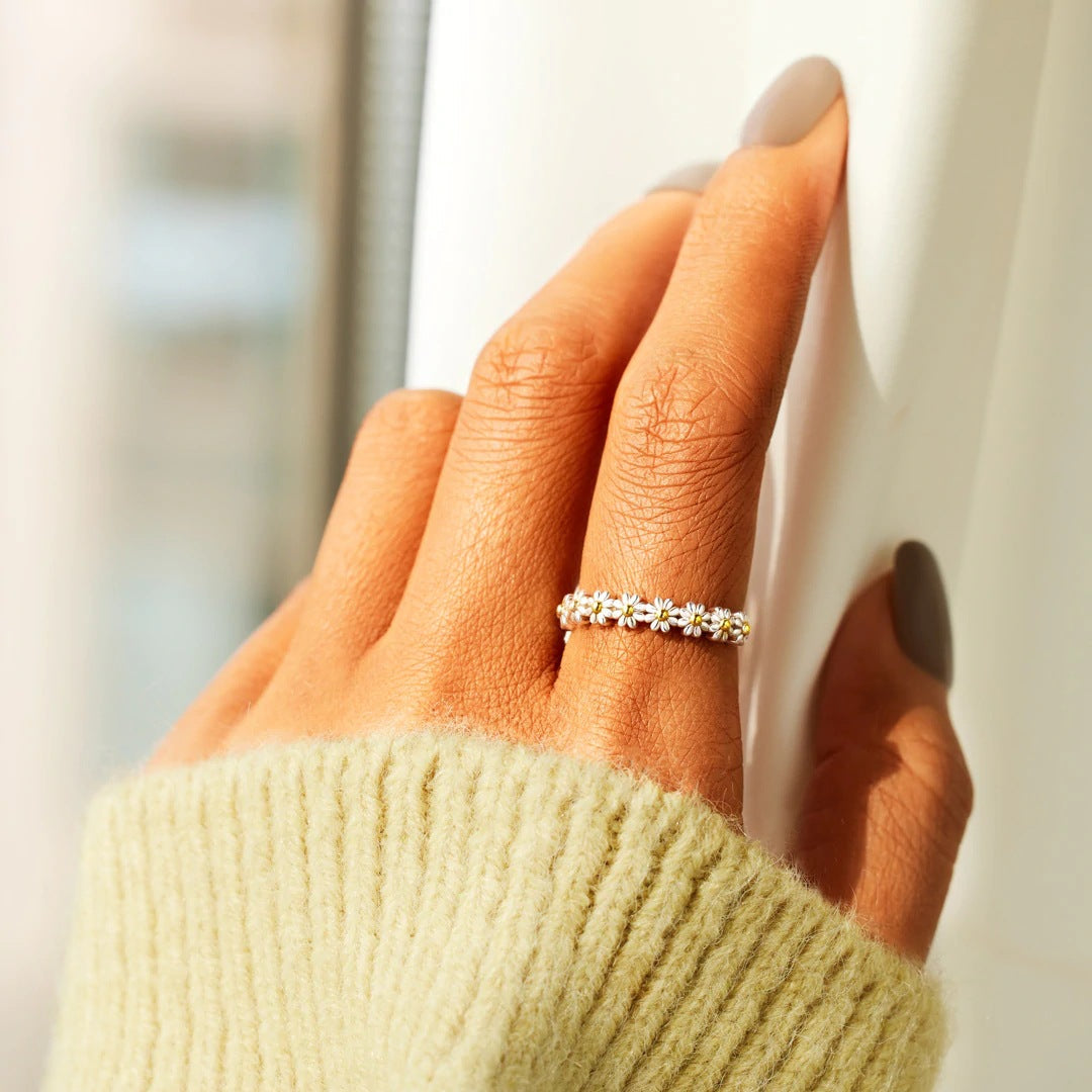 Floral Adjustable Ring