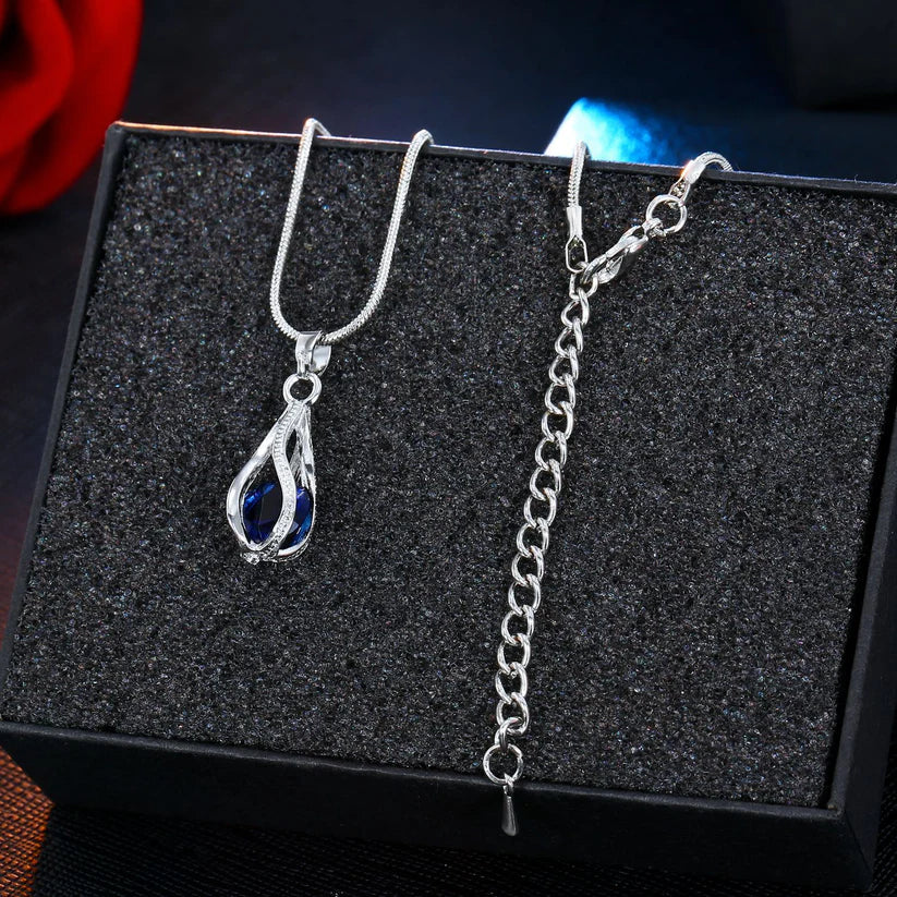 Zelira Fontaine Sapphire Teardrop Set