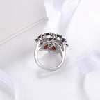 Scarlet Petal Ring