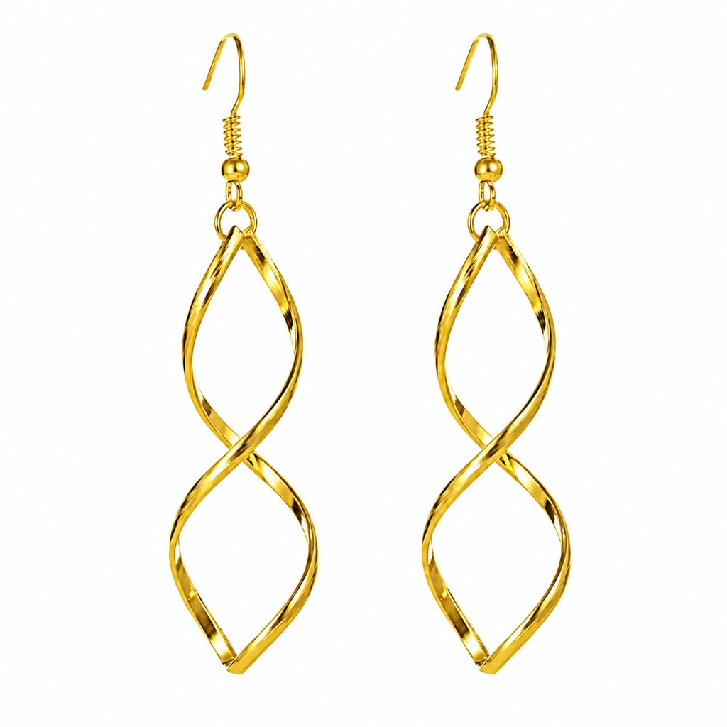 Handmade Spiral Dangle Earrings