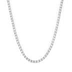 Tennis White Gold Crystals Necklace