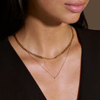 Flat Link Gold Chain Necklace