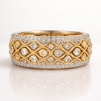 Gold Pavé Harmony Ring