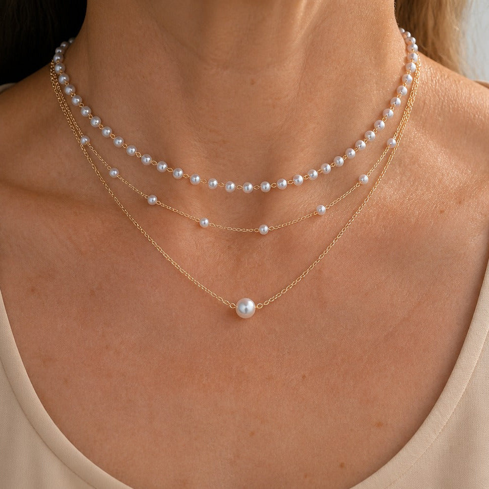 Minimal Layered Gold Necklace
