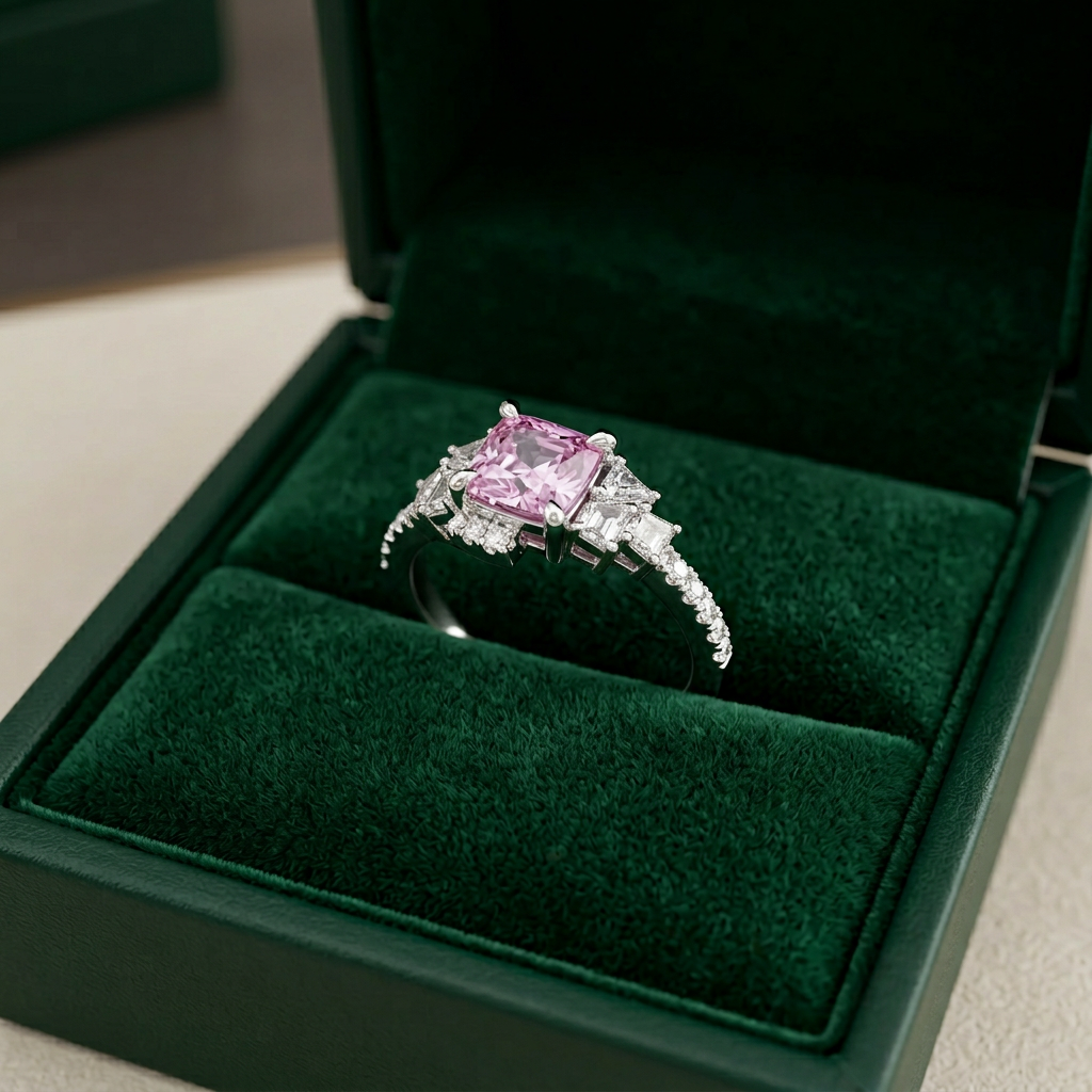 Pink Sapphire Vertex Ring