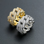 Prestigious Zirconia Inlaid Ring