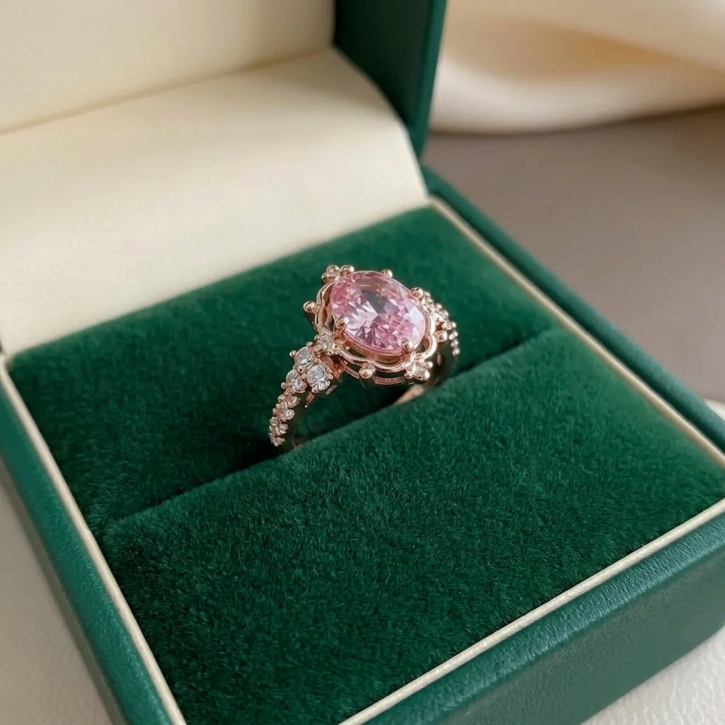 Rosavelyn Tiara Rose Gold Ring