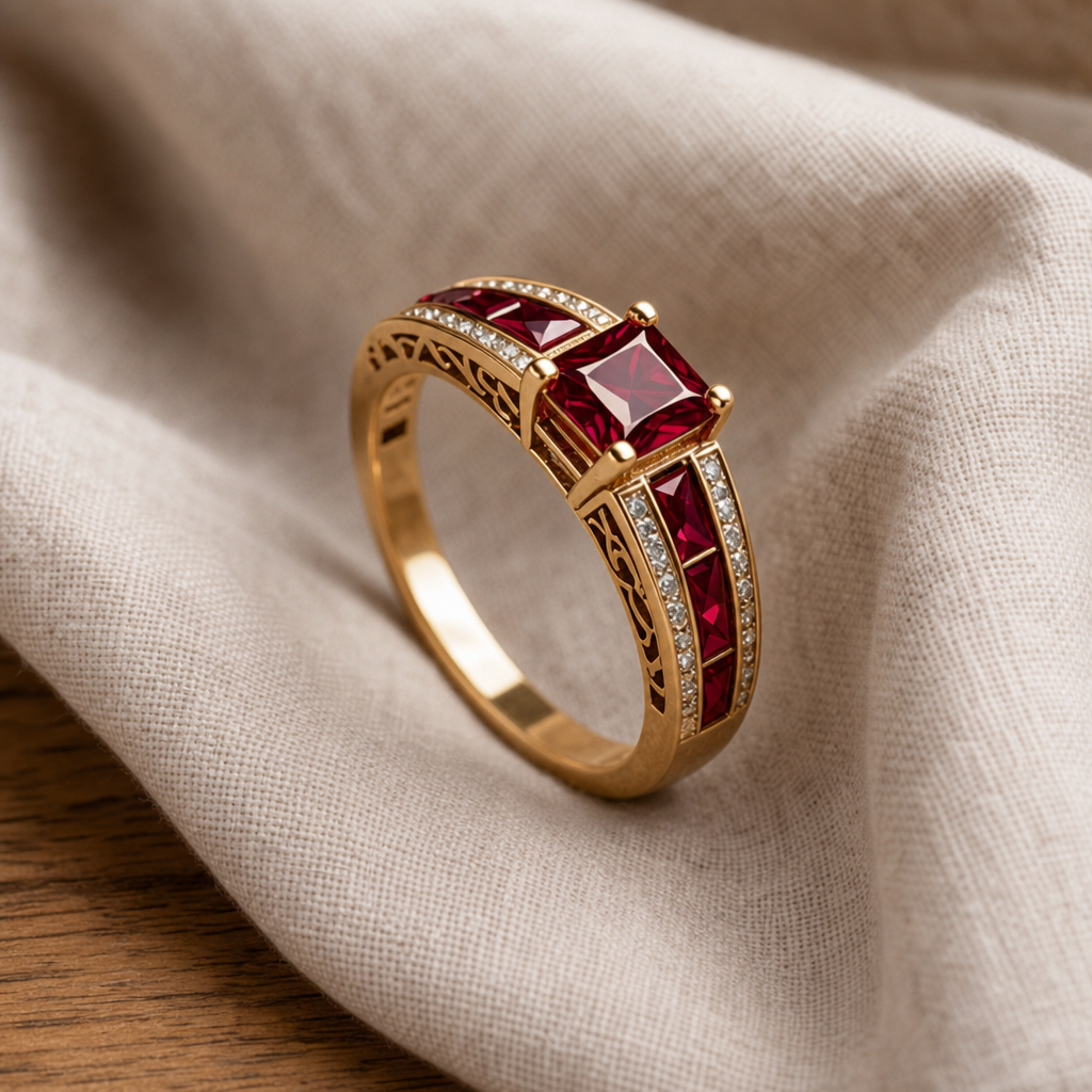 Ruby Empress Gold Ring