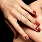 Graceful Dual Crystal Ring