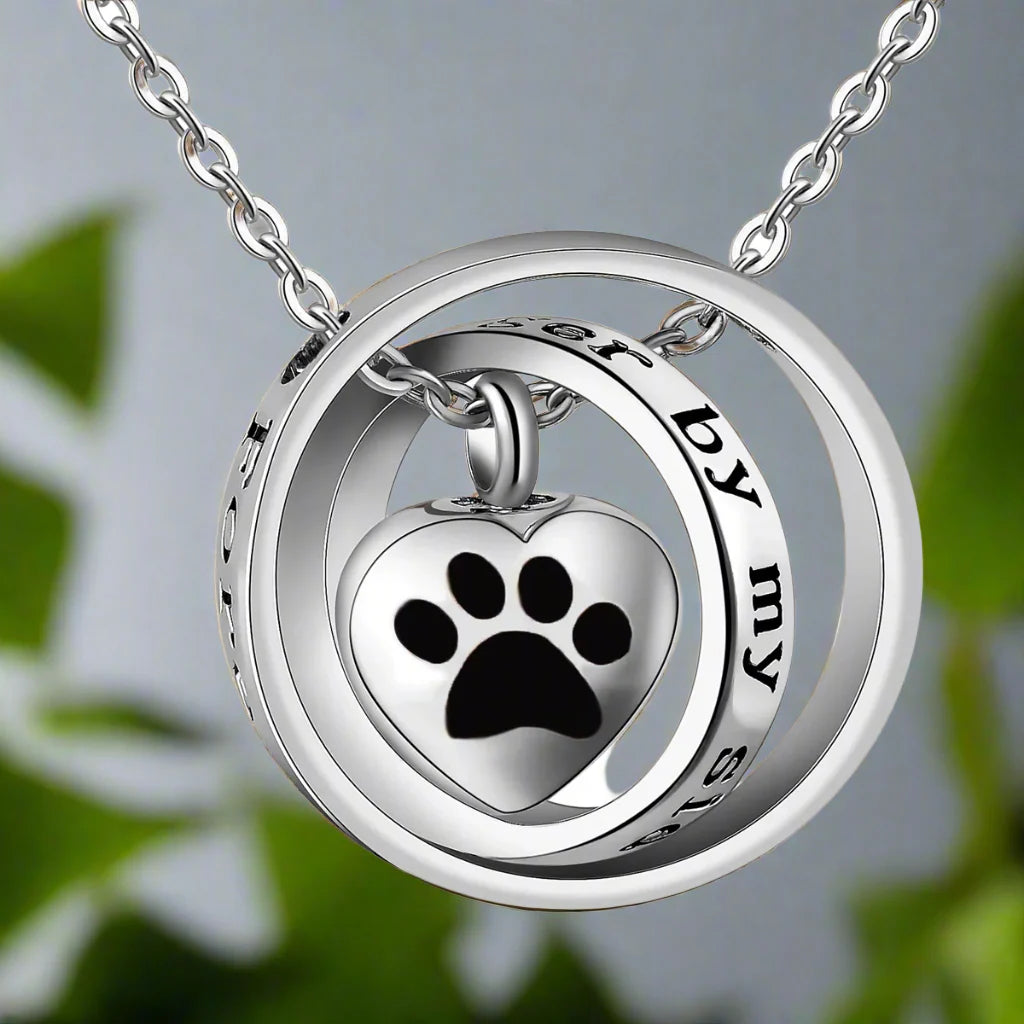 Memorial Paw Pendant Necklace