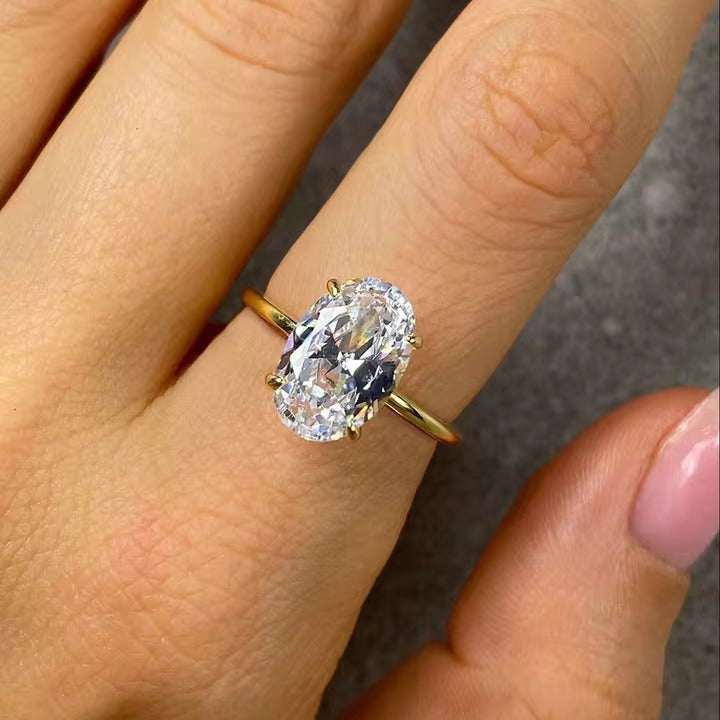 Timeless Oval Zircon Ring