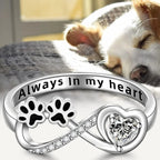 Paw Infinity Zirconia Ring