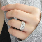 Majestic Multi Row Paved Ring
