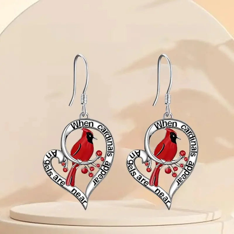Memorial Cardinal Earrings