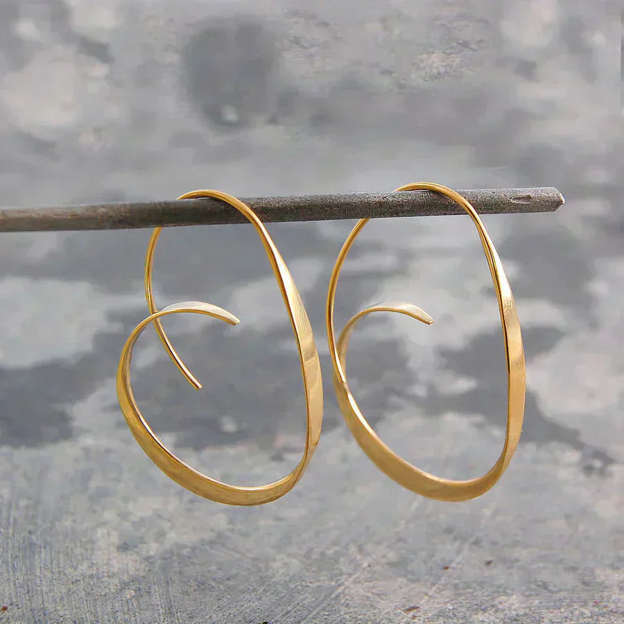 Minimalist Spiral Earrings