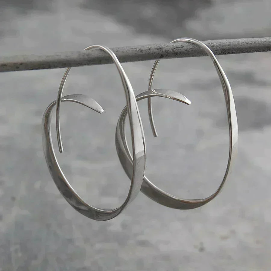 Minimalist Spiral Earrings
