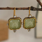 Vintage Pearl Geometric Earrings