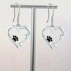 Luxe Paw Heart Earrings