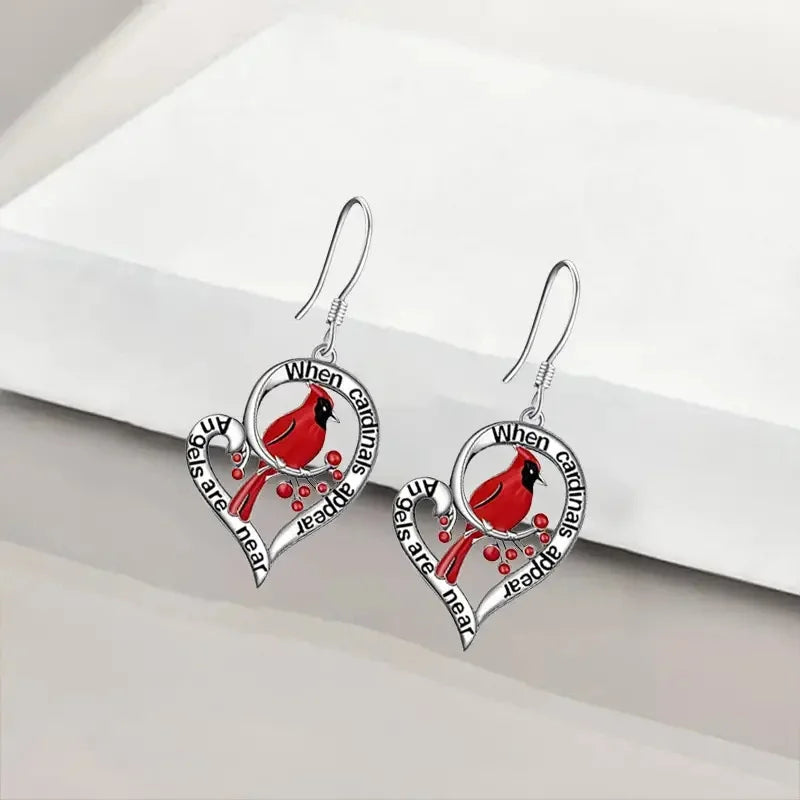 Memorial Cardinal Earrings