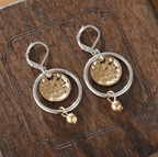 Timeless Hollow Round Pendant Earrings