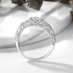 Elegant Silver Zirconia Ring