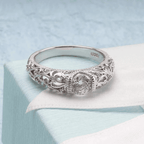Elegant Silver Zirconia Ring