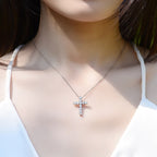 Crystal Cross Pendant Necklace