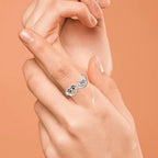 Paw Infinity Zirconia Ring