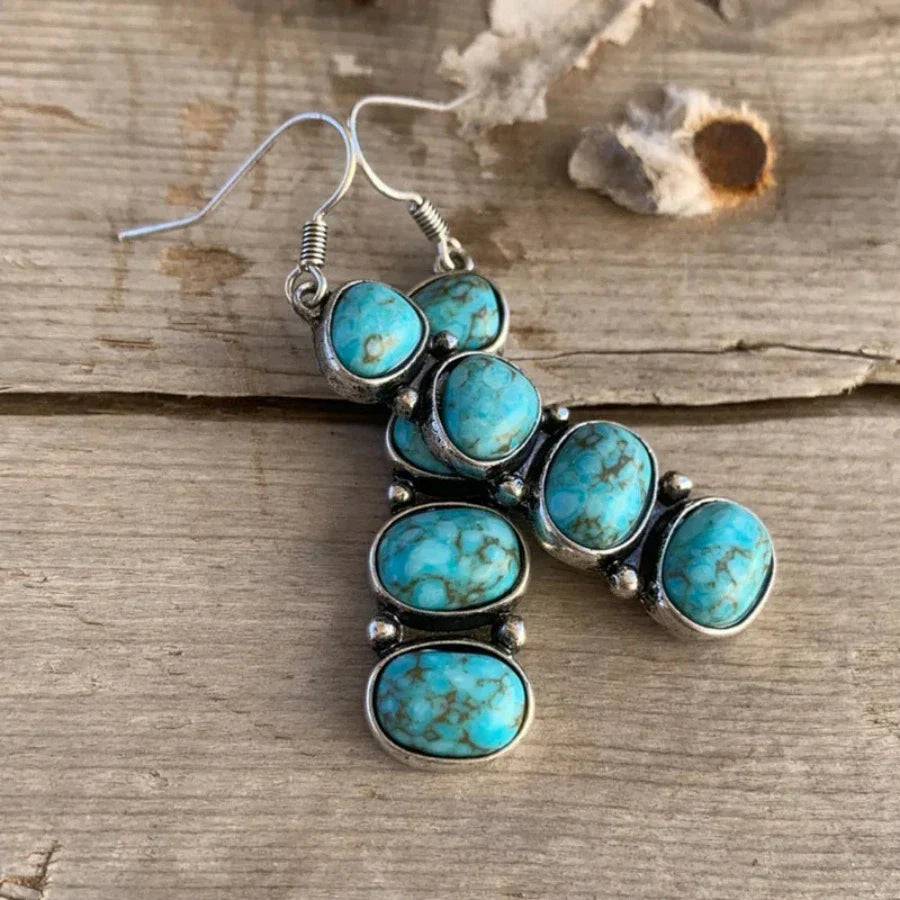Turquoise Statement Drop Earrings