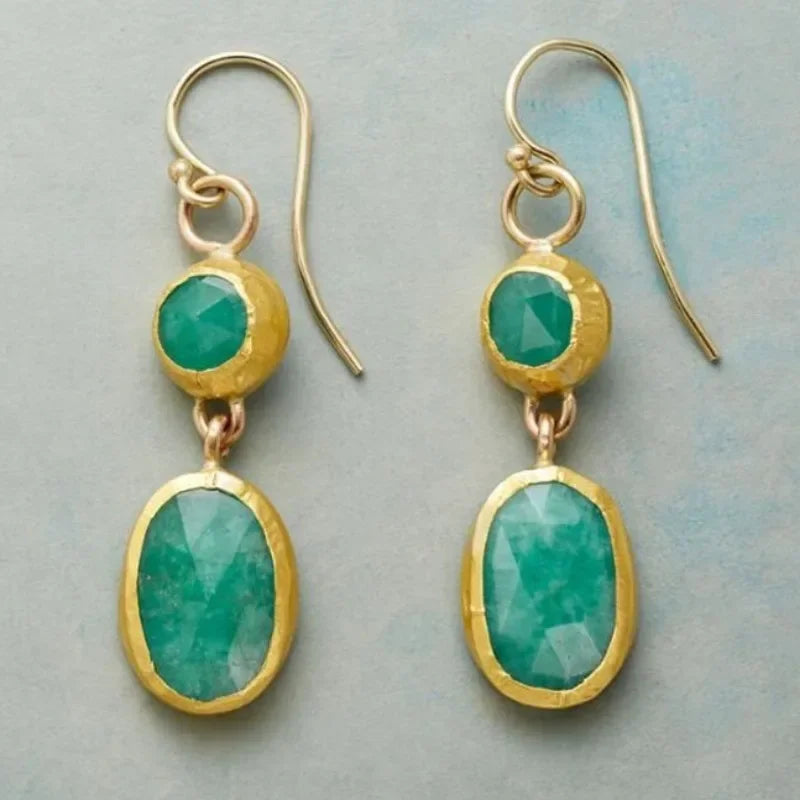 Radiant Turquoise Drop Earrings