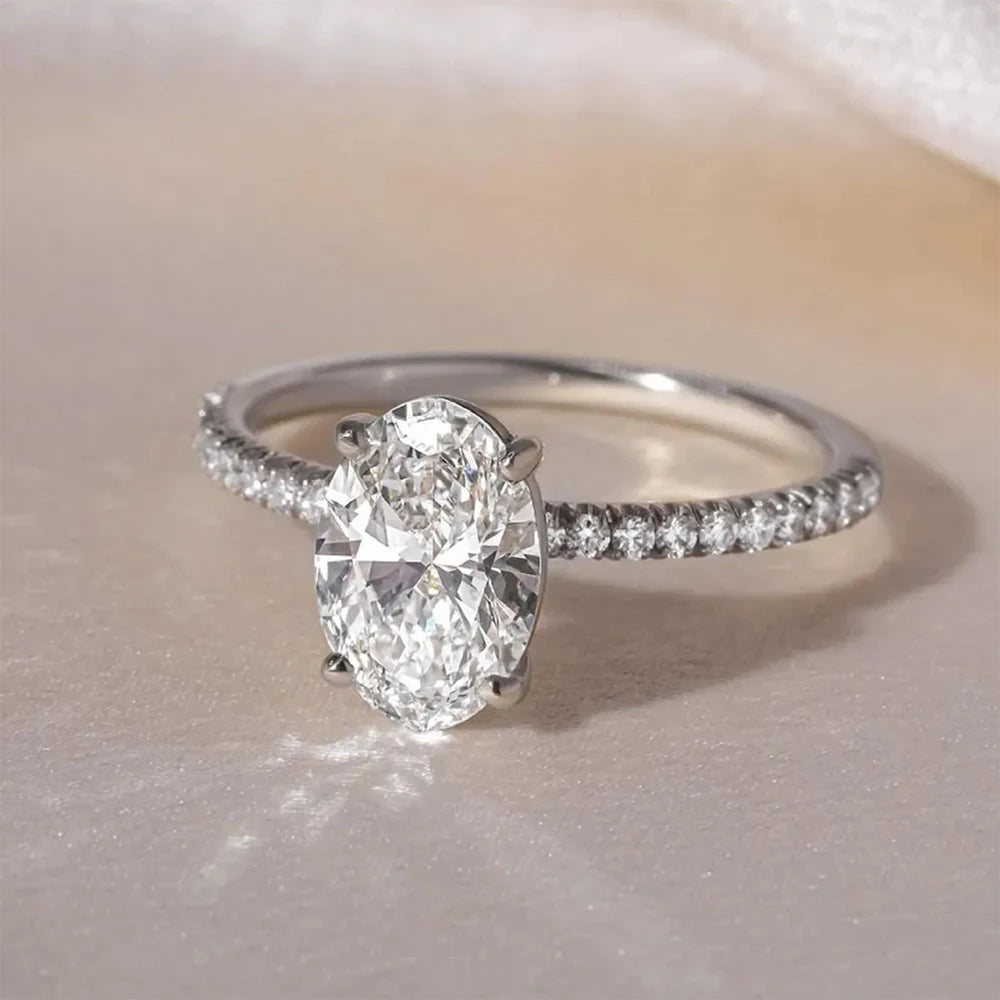 Timeless Oval Cut Zirconia Ring