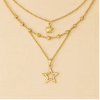 Vintage Star Pendant Necklace