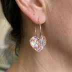 Sugarplum Heart Drop Earrings