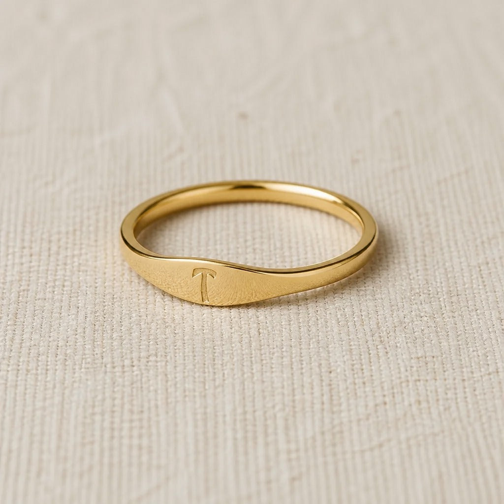 Liora Letter Ring Collection