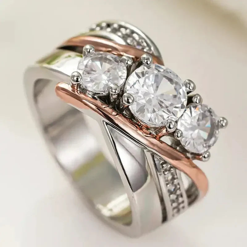 Three Dimensional Crystal Zirconia Ring