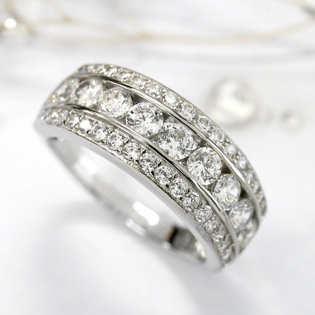 Timeless Zirconia Silver Ring