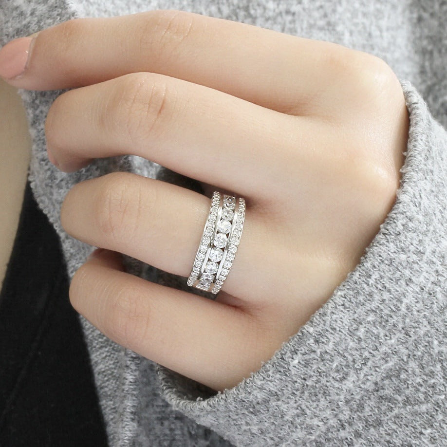 Timeless Zirconia Silver Ring
