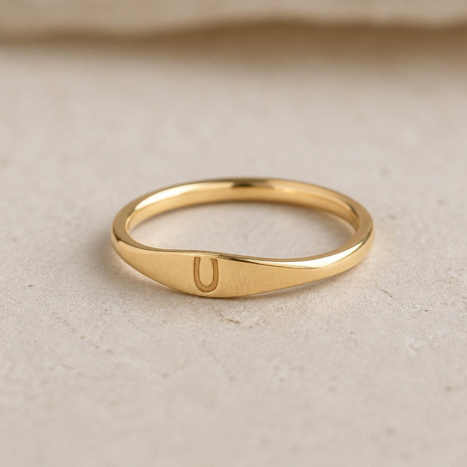 Liora Letter Ring Collection
