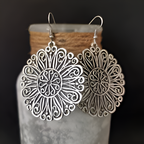 Vintage Mandala Rounded Earrings