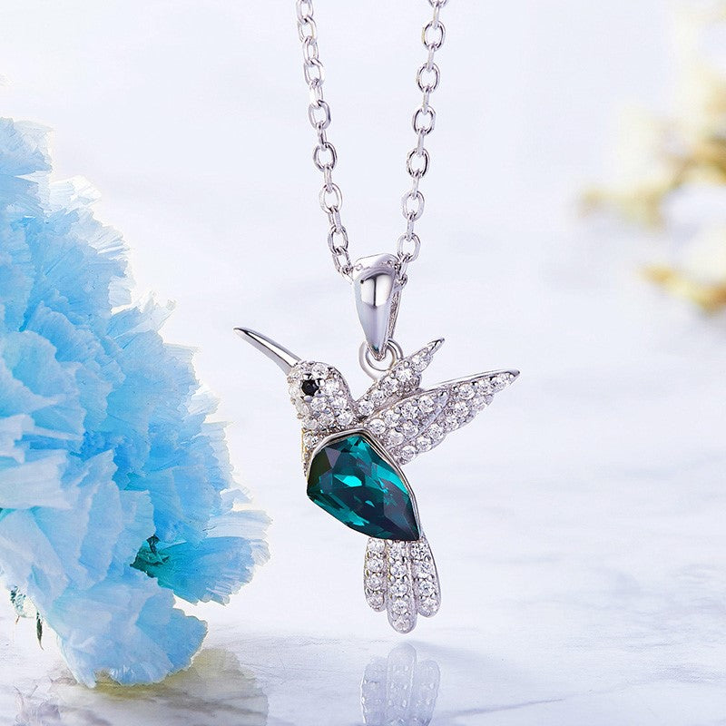 Crystal Hummingbird Necklace