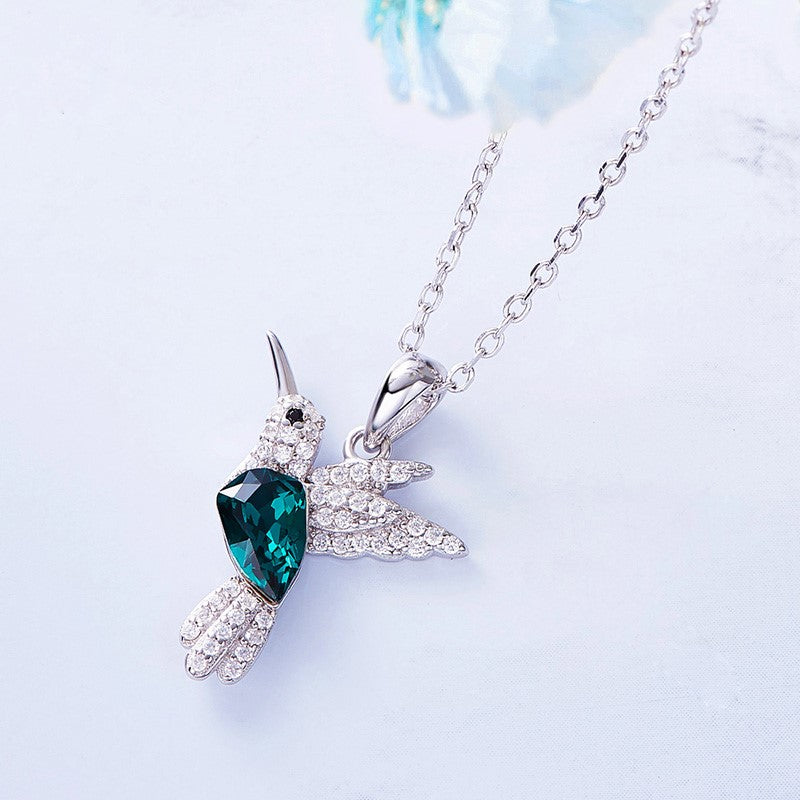 Crystal Hummingbird Necklace